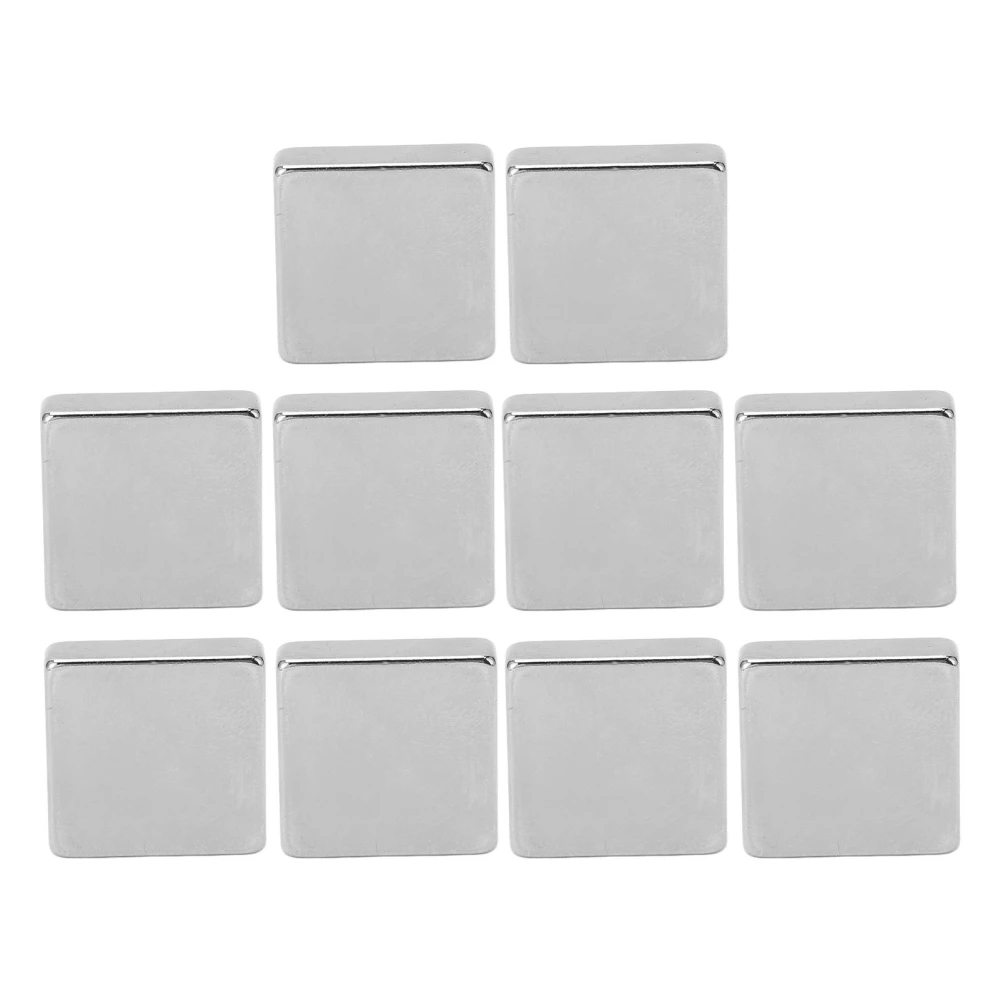 10Pcs Neodymium Magnet Powerful Beautiful Appearance Bright Silver Finish Rare Earth Magnets for DIY Office