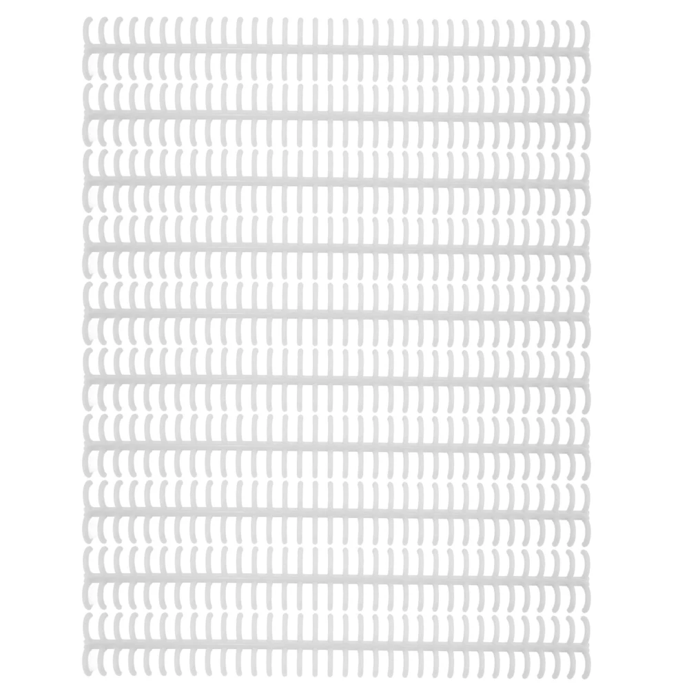 10PCS 34 Hole Binding Spine Plastic Split Loose Leaf Rings Detachable Binding Loop 12mm Diameter White