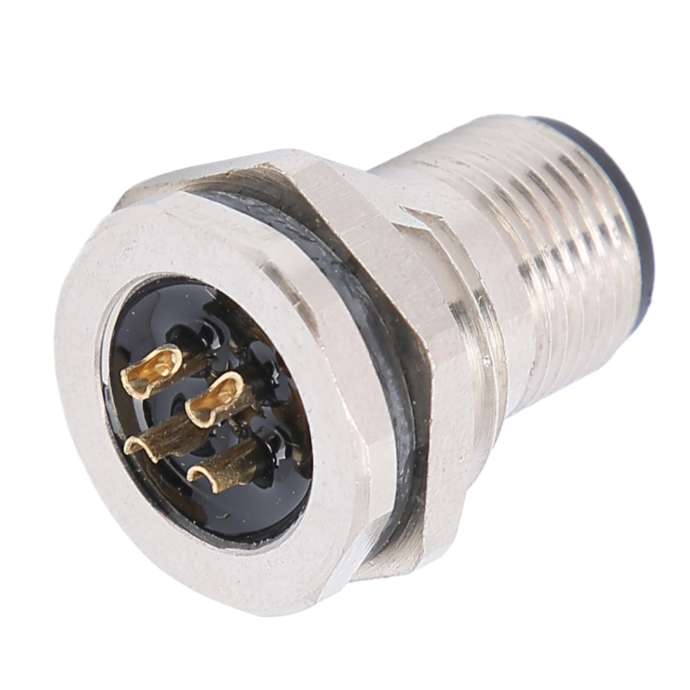 Waterproof Socket 4Pin Panel Back Mounting Waterproof Connector Electrical Supplies M12FP4