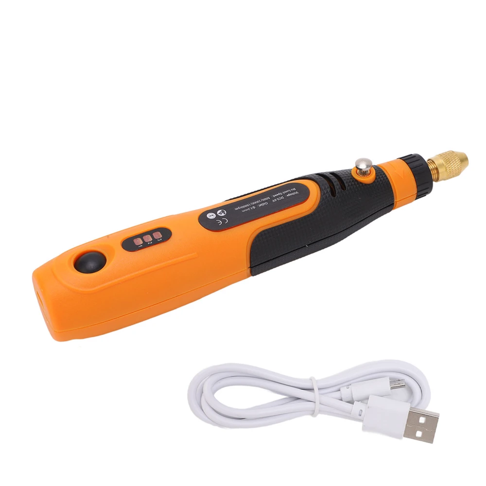 Electric Engraving Pen USB Rechargeable Cordless Rotary Tool 3 Gear Adjustment Low Noise Efficient Grinding Carving Pen