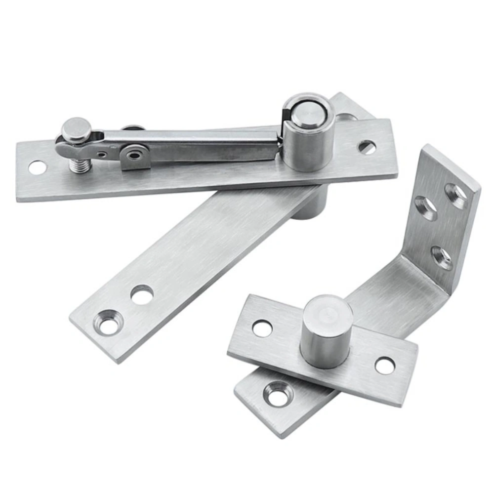 Stainless Steel 360 Degree Rotation Hidden Door Pivot Hinges for Wooden Door Cabinet Door Alloy Door