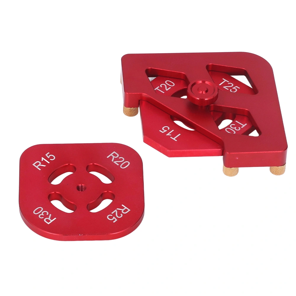 Router Template Aluminium Alloy Round Corner Radius Jig Tool Set Kit for Woodworking