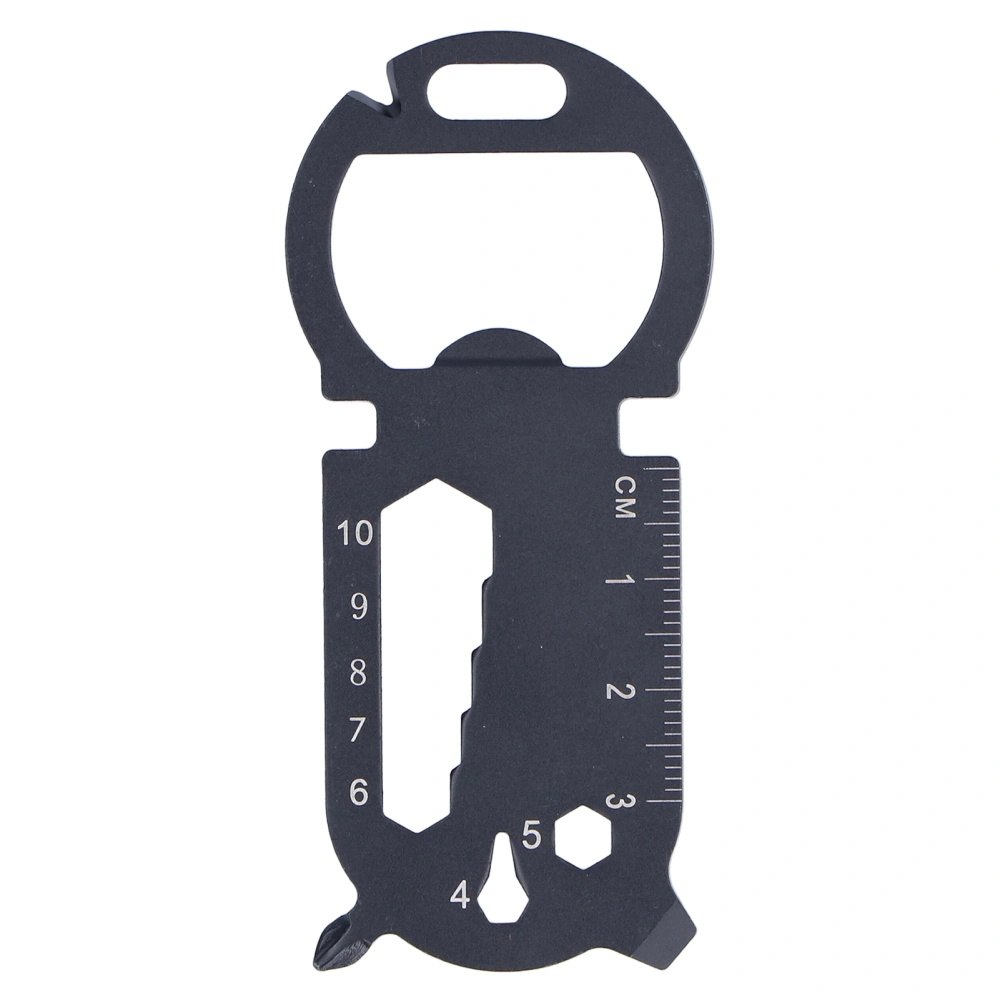 Multitool Card Stainless Steel Bottle Opener Screwdriver Knife Wrench Ruler for Outdoor