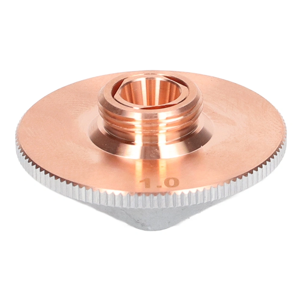 Laser Nozzle Double Layer 1.0mm Aperture Chrome Plated Copper Cutter Head for Replacement