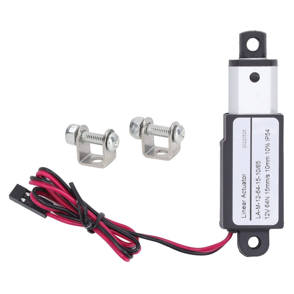 Electric Micro Linear Actuator Aluminum ABS Direct Current Supply Mini Motion Actuator for Agricultural Machinery 12V 10mm 0.4in