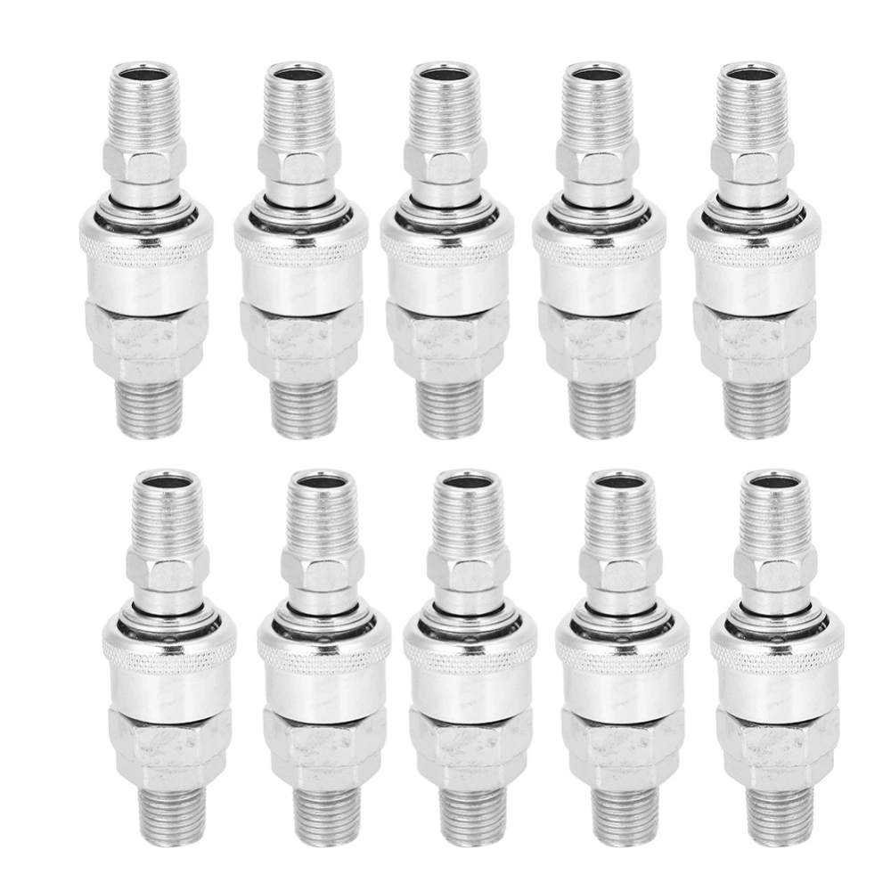 10Pcs Air Compressor Connector Barb SelfLocking CType Male Female Quick Release for PU Hose