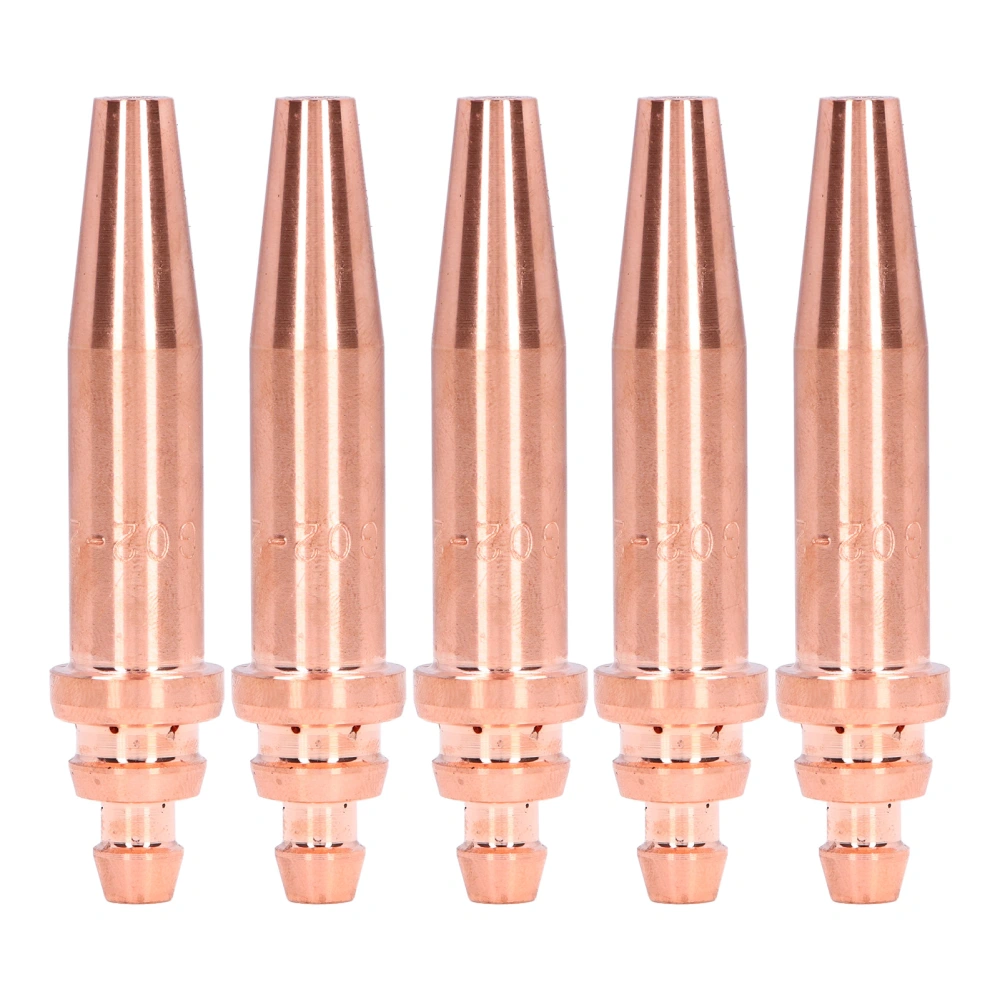 5Pcs Acetylene Cutting Tips Nozzle Torch Consumable Accessories for Integrated Machine 2# G02‑2