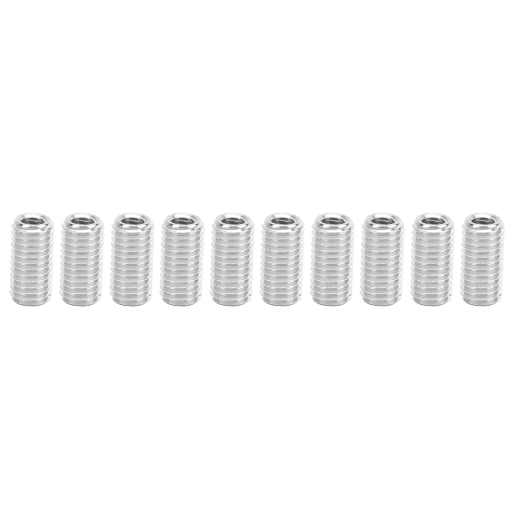 10Pcs Repair Nut Slotted Stainless Steel Thread Extension Reduce Sleeve Conversion Kit