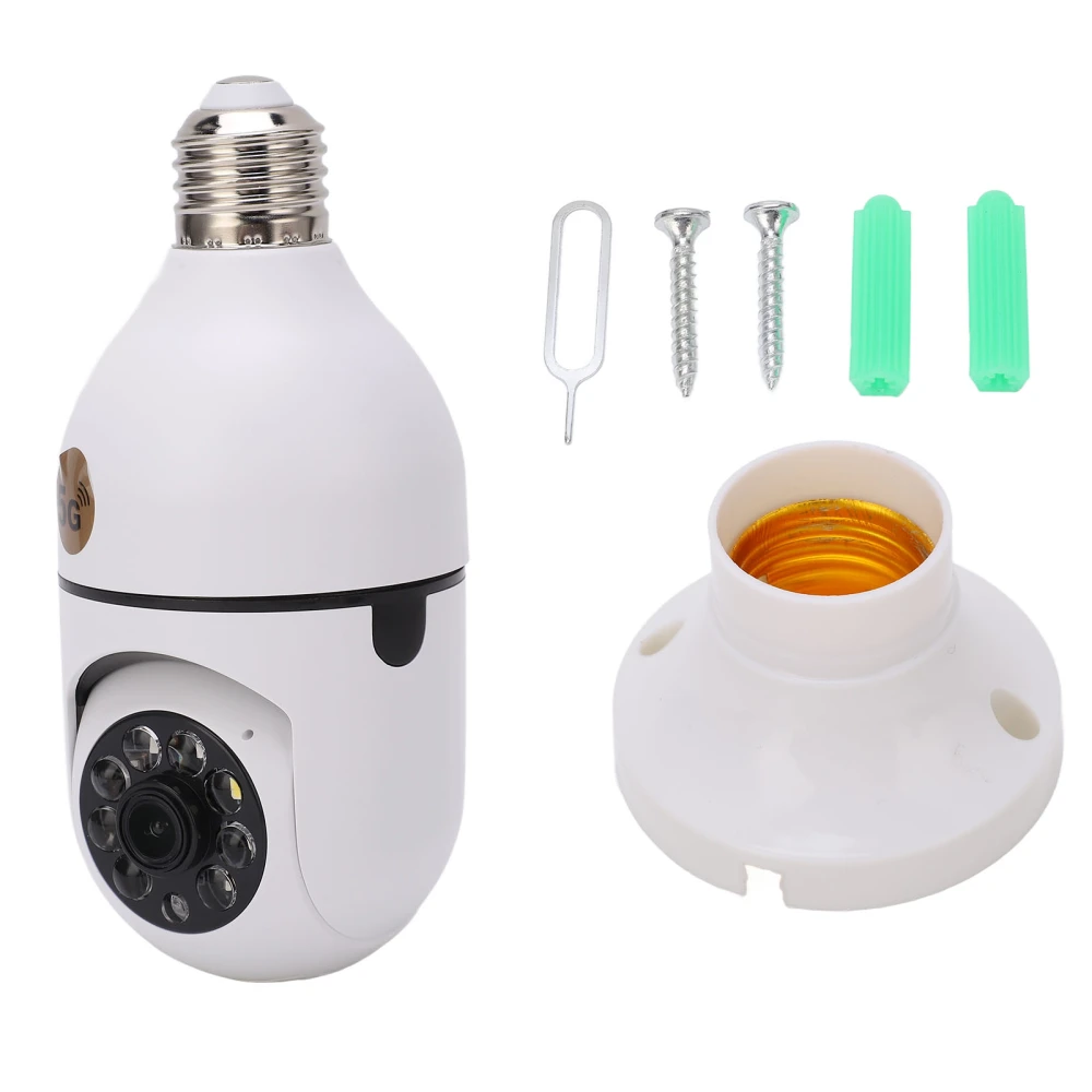 Lamp Holder Camera Wireless 360 Degree 2.4GHz and 5G WiFi 110‑ 1080p Motion Detect Light Bulb Camera