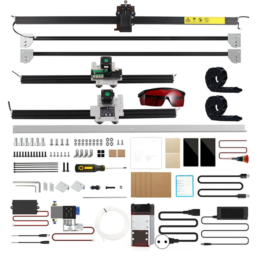 NEJE 3 Max A40640 Laser Engraver Set 10W Laser Module CNC Engraving Cutting Machine AC100‑240V EU Plug