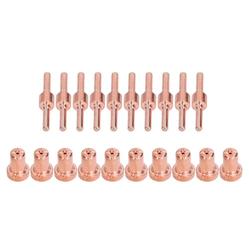 20Pcs Plasma Torch Accessories Copper Tip Electrode Nozzle Kit for PT31 LG40 40A Welding Gun