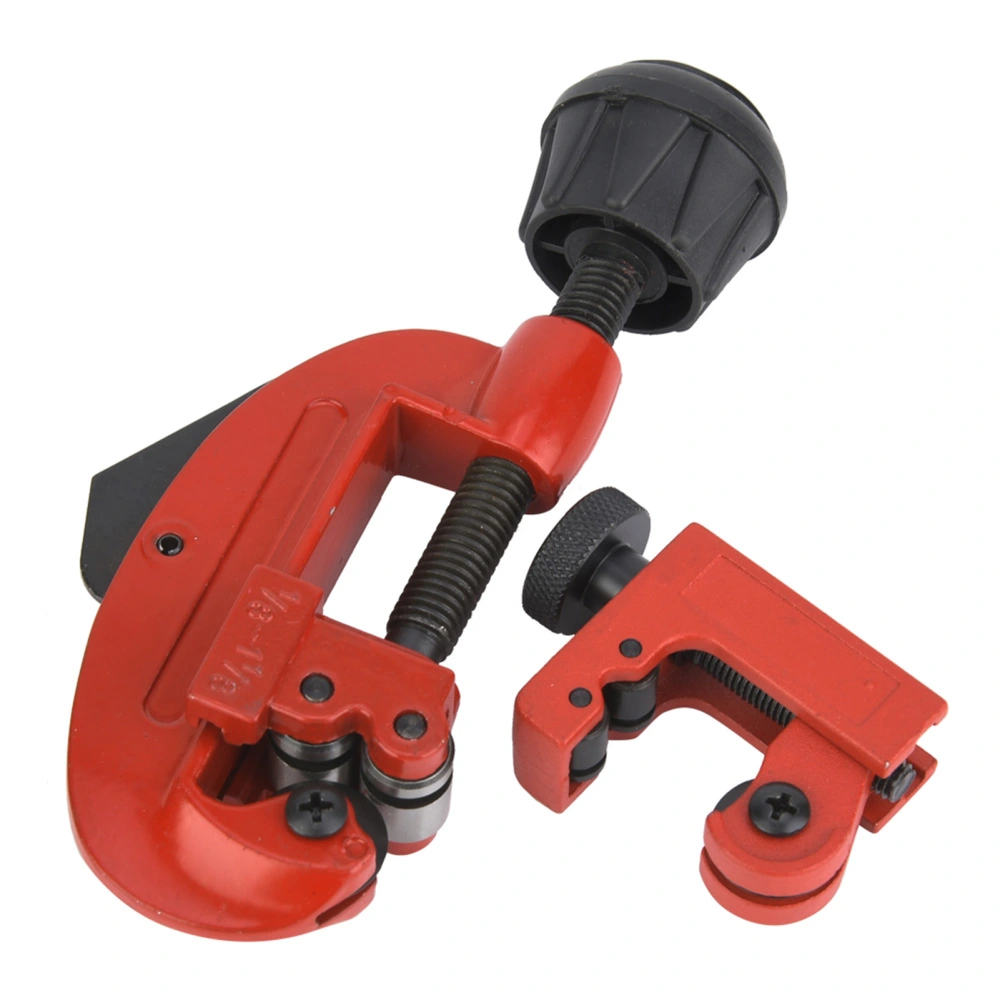 2Pcs Red High Strength Aluminium Alloy G Type Pipe Cutter Mini Tubing Cutter 1/8" to 1-1/8"