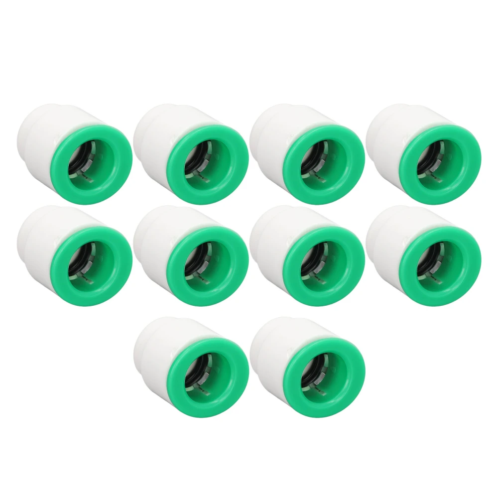 10 Pcs Water Pipe End Plug Removable Corrosion Resistant PPR Pipe Plug Insert for Irrigation 20mm/0.8in