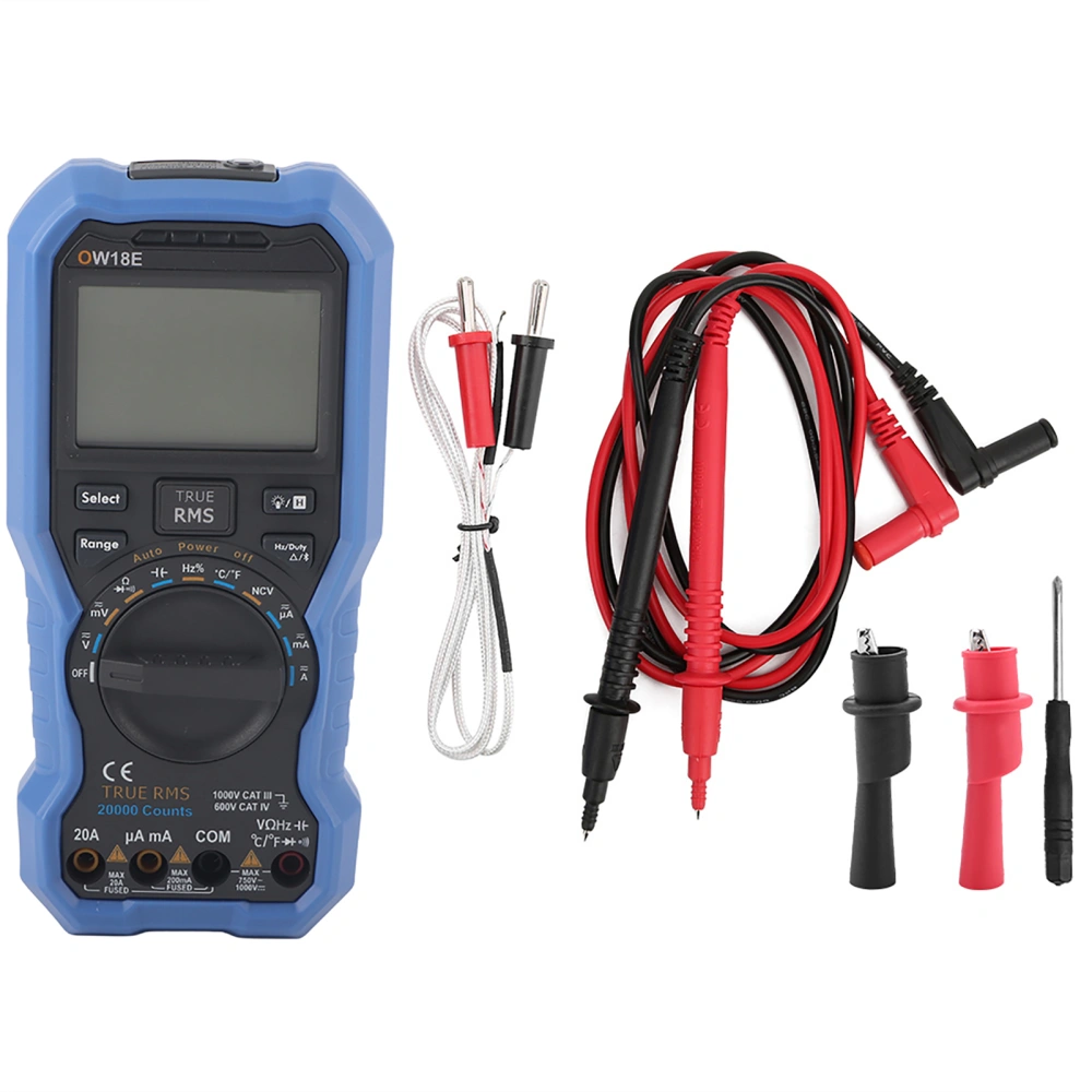 OW18E Digital Multimeter Frequency Resistance Capacitance Tester AC DC Voltage Ammeter 19999 Counts