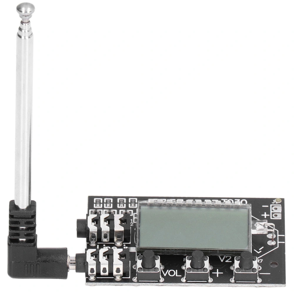 FM Transmitter Board Digital LCD 2 Channel 76MHz‑108MHz Stereo Audio Module 3.6V‑15V