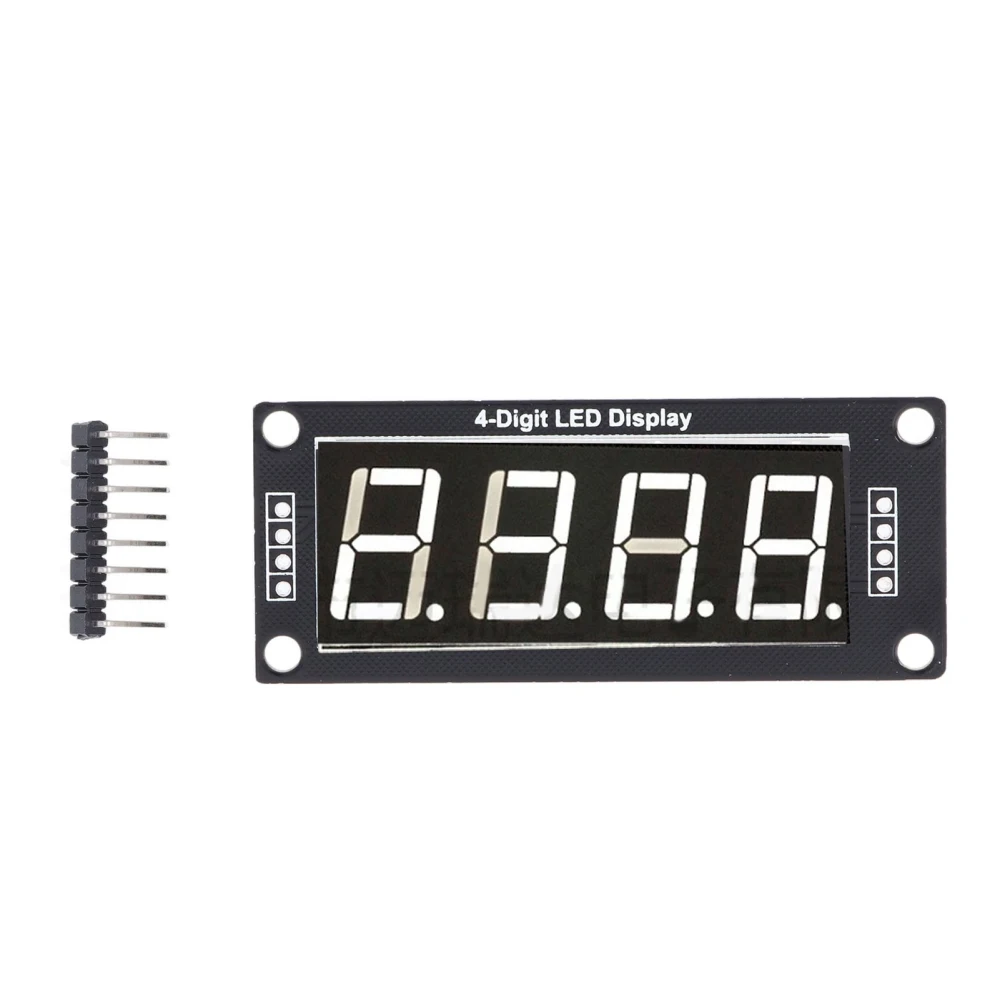 4Pcs LED Segment Digital Display Module 4 Bits 7 Segments PCB Clock Module 0.56 Inch MRA172C White