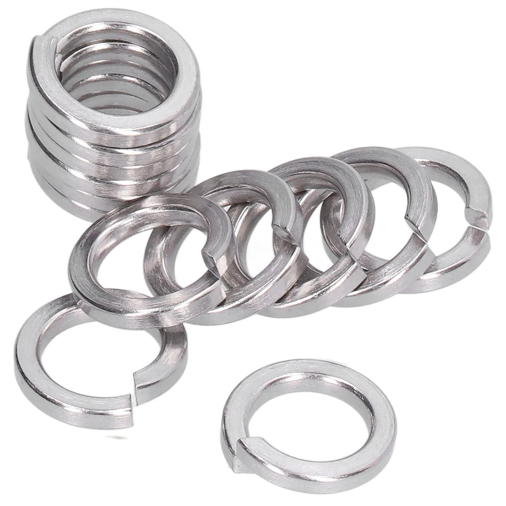 150Pcs Spring Lock Washers Split Square Section Assortment Tool A2 Marine Grade Stainless SteelM3