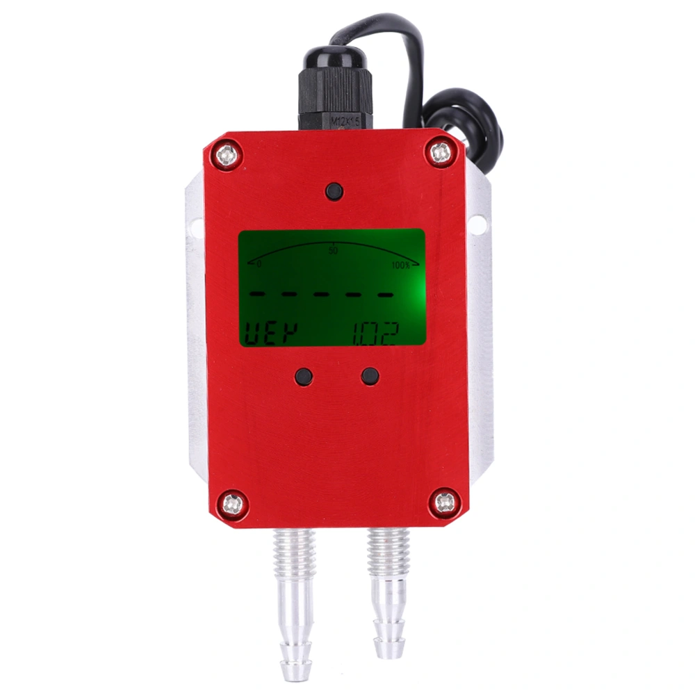 LCD Intelligent Digital Air Transmitter Air Pressure Sensor DC 24V 4-20mA for Ward Ventilation±500Pa