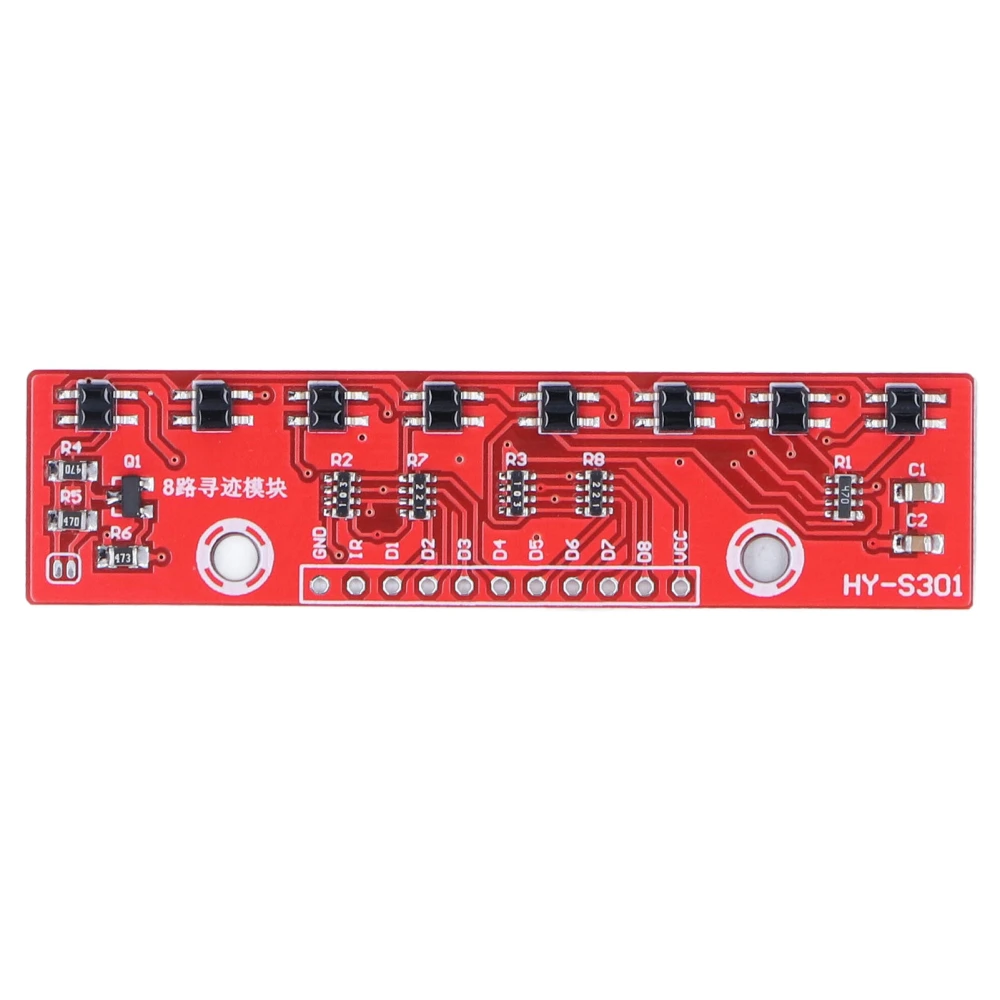 Tracking Module 8 Channel Infrared Detection Sensor PCB 8bit Detector Hunt Board