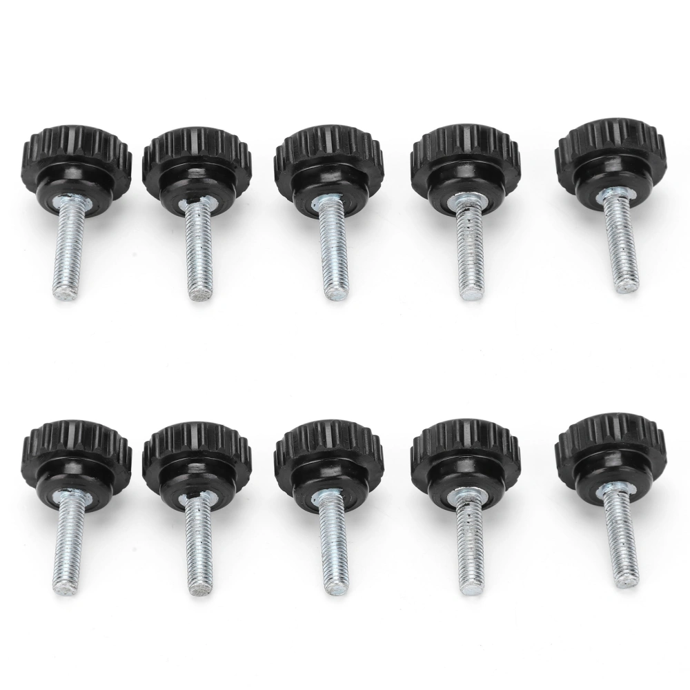 10Pcs Clamping Knob Jig Bolt Lathe Hand Grip Twist Nut Straight Thread Locking Handle M5x20x20