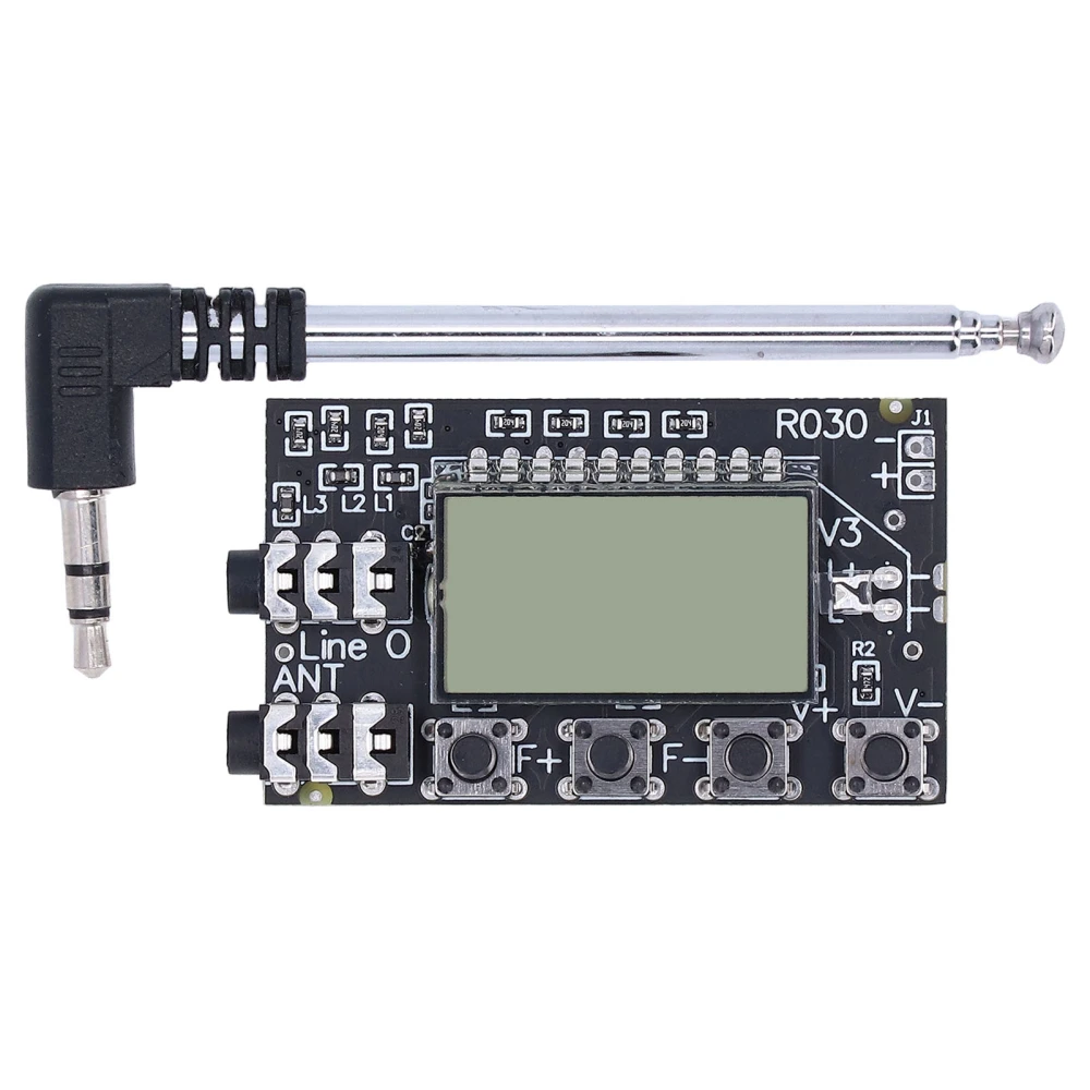 DC 3.0V‑12V FM Receiving Board Digital Display Stereo Wireless Audio Module 76.0‑108.0MHz