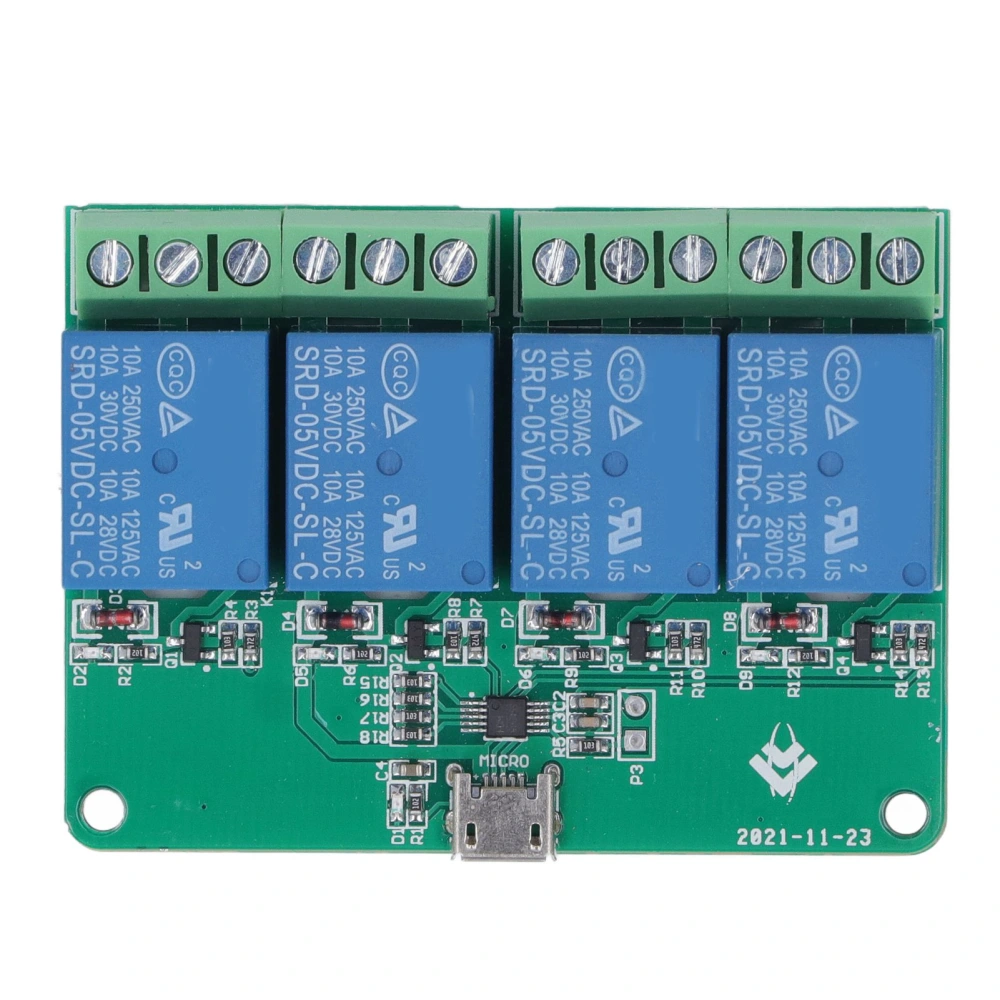 4 Channel Relay Module 5V for HID Drive Free USB Expansion Board PC Intelligent Control Switch