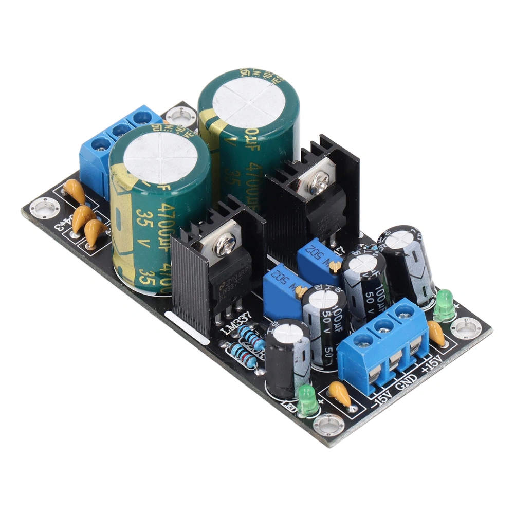 LM317 LM337 Voltage Regulator Module Adjustable Stabilized Board Power Supply AC10‑24V Input