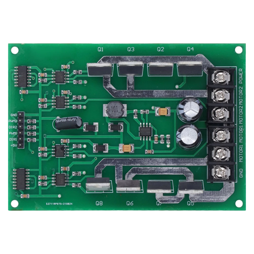 Dual Motor Driver Module High Power H Bridge DC Motor Controller Board with Braking Function