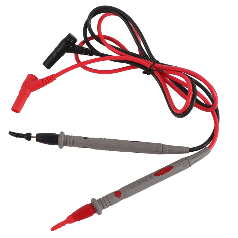 2pcs AC/DC 1000V Silicone Multimeter Test Leads Probe Test Pen Electrician Tester 20A