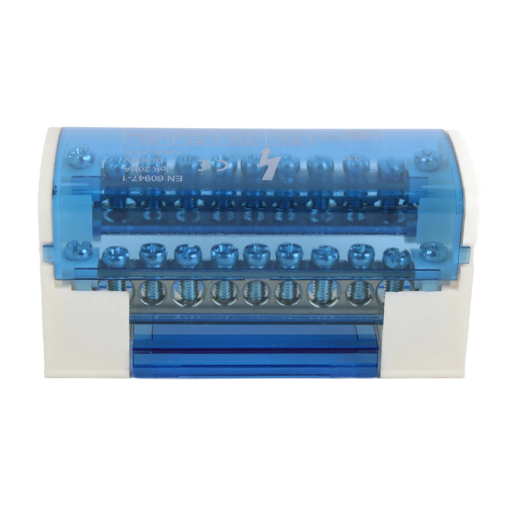 Terminal Distribution Box 2Stage SinglePhase Din Rail with Transparent Dustproof Shell 211