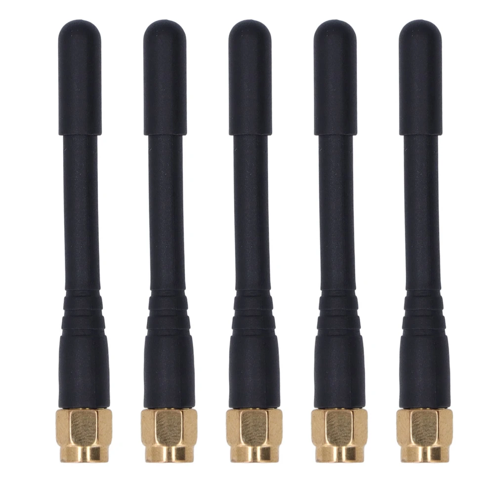 5PCS Signal Antenna Dual Frequency Omnidirectional Waterproof Antenna SMA Male 3DBi Gain