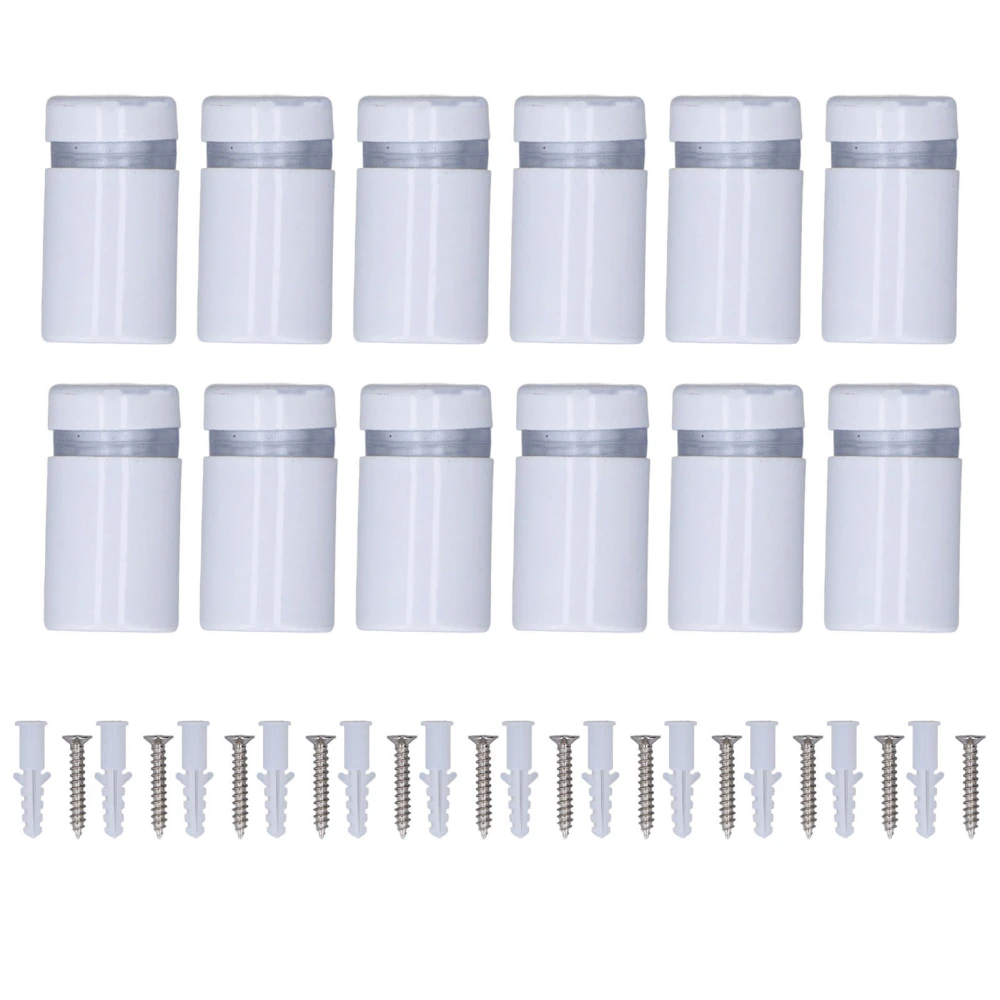 12Pcs Standoff Screw Stainless Steel 12x20mm Wall Mount Advertising Fastener Set Kit