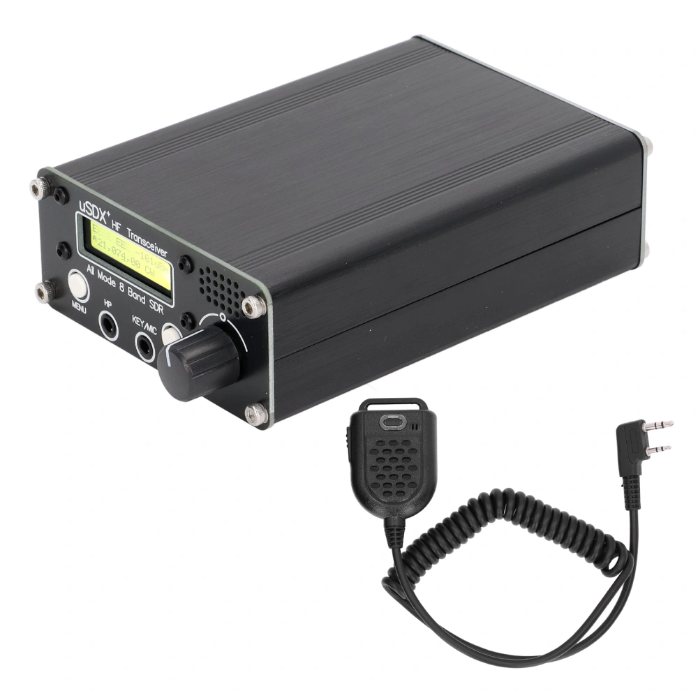 8 Band Radio Transceiver LCD SDR Full Mode HF SSB QRP Transceiver with BNC Antenna Connector No Power Supply