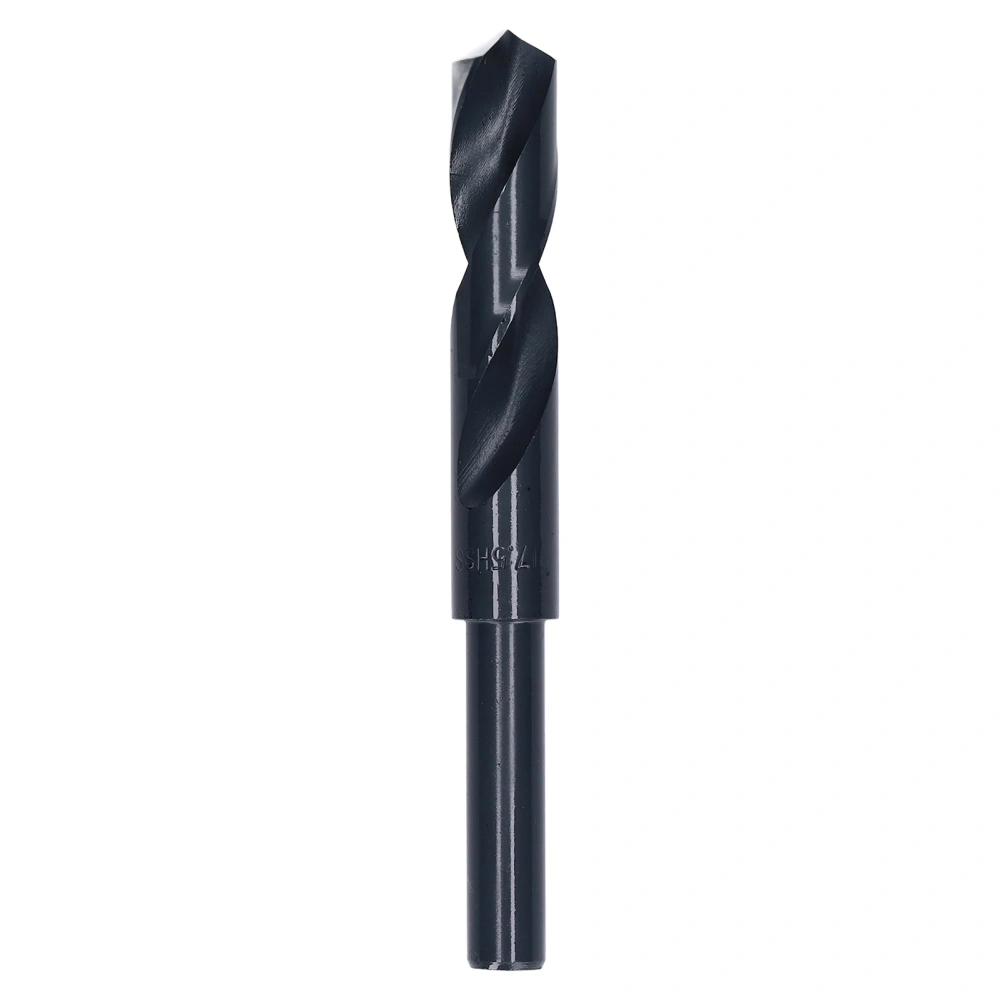 Reduced Shank Drill Bit High Speed Steel Black Twist Drills Bits for Iron 1/2in Shanks 17.5mm