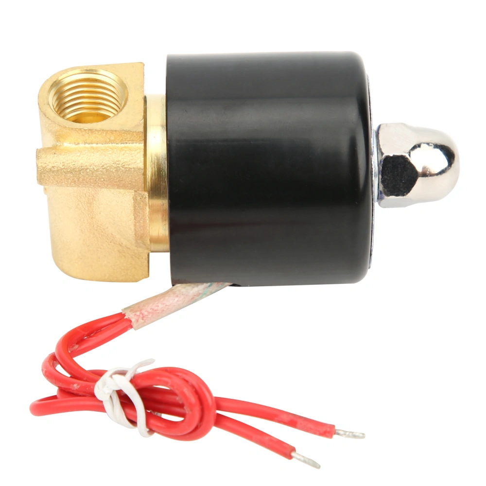 G1/4in Brass Valve Water Pressure Mechanical Normal Closed Direct Acting 2W‑025‑08AC24V