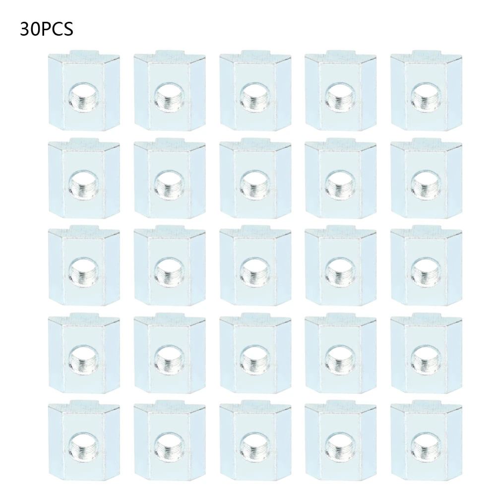 30pcs 40 Series T slot Nuts Set Carbon Steel Threaded T Sliding Nut Block Fasteners(M8 )