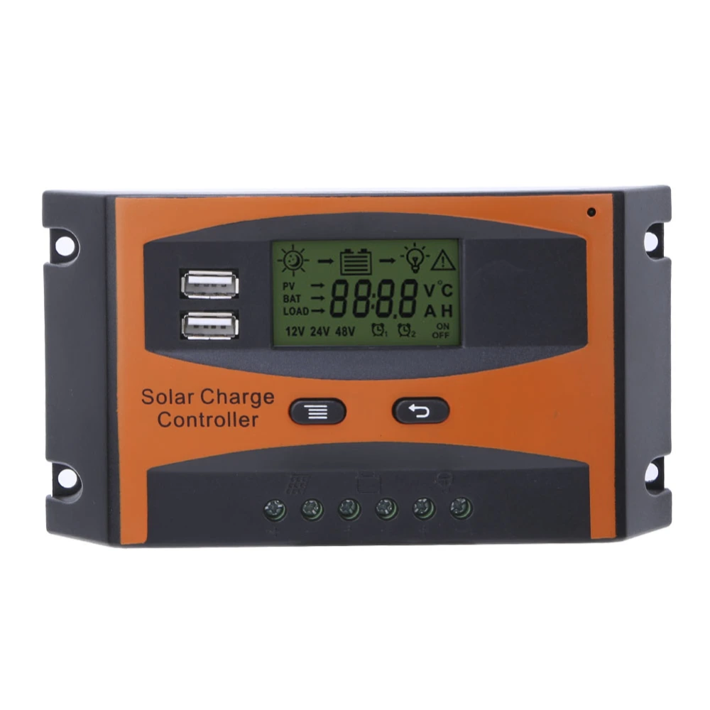 PWM Solar Charge Controller Automatic Identification 12/24V Solar Panel Regulator 20A