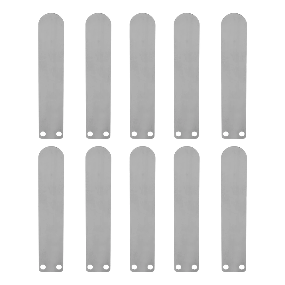 10Pcs Air Compressor Valve Plate Tongue Shape Cast Iron Intake and Exhaust Accessories80 Intake Long Plate