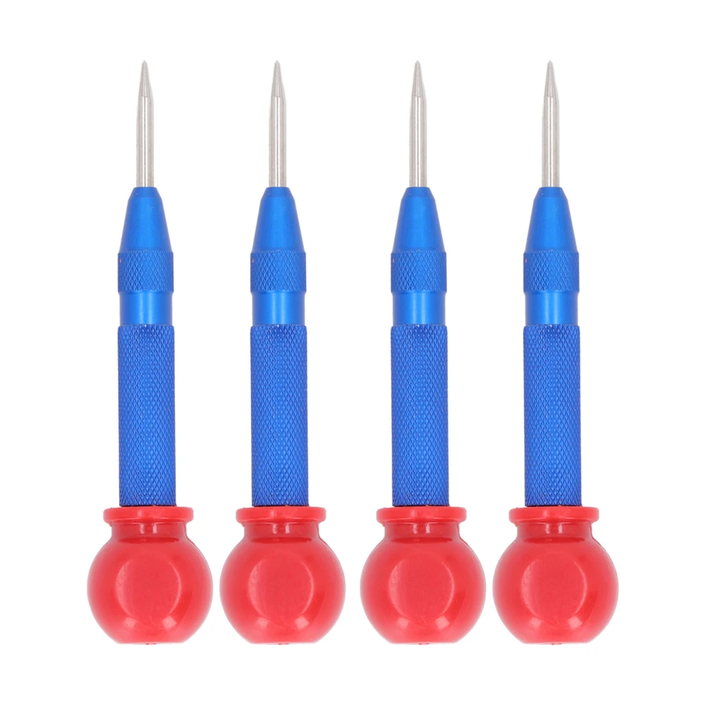 Center Punch Set Automatic Hole Puncher Hand Tool for Metal Wood Window Glass 5in Blue