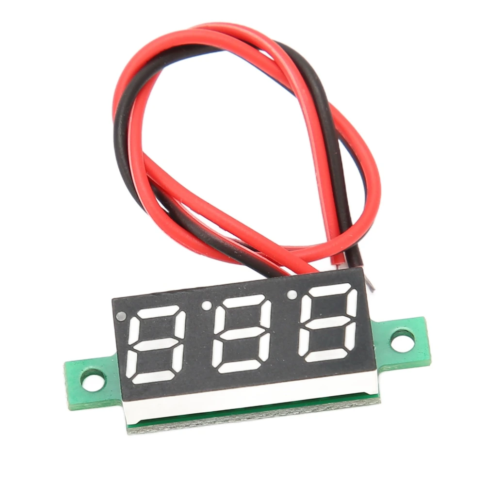 Voltmeter 0.28in Digital Display Volt Voltage Meter 2 Wire DC4‑30V for Measurement