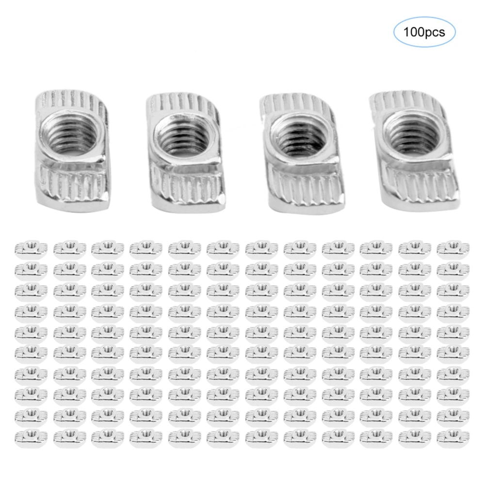 100pcs European Standard T Nut 30T Threaded T Sliding Nut for Aluminum ProfilesM6