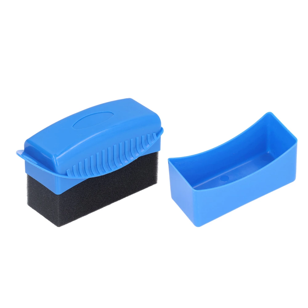 Tire Contour Dressing Applicator Pad Car Wheel Polishing Waxing Washing Cleaning Sponge BrushBlue