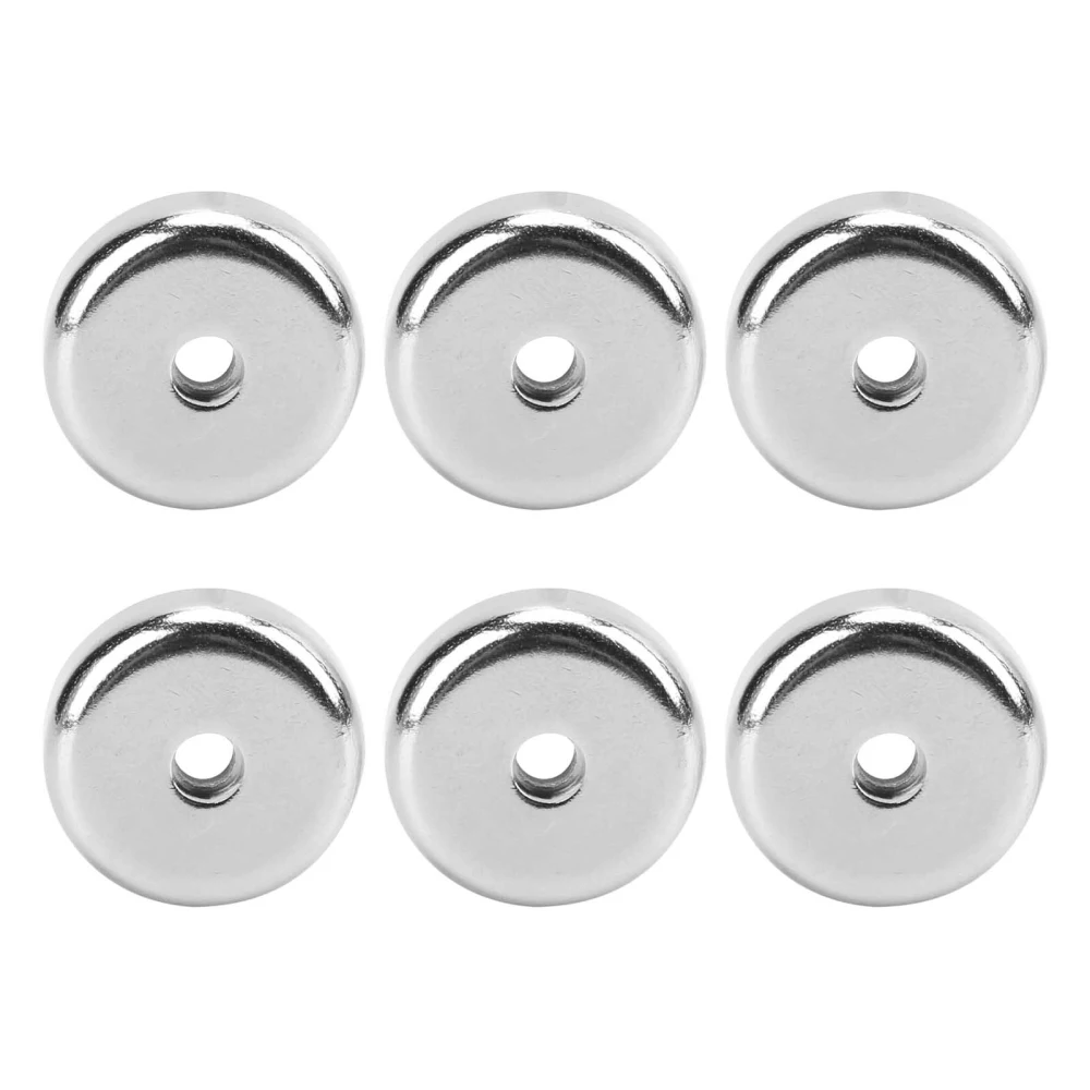 6pcs 25mm Diameter AntiRust Pot Magnet Round Base Mounting Magnets Cup Magnet