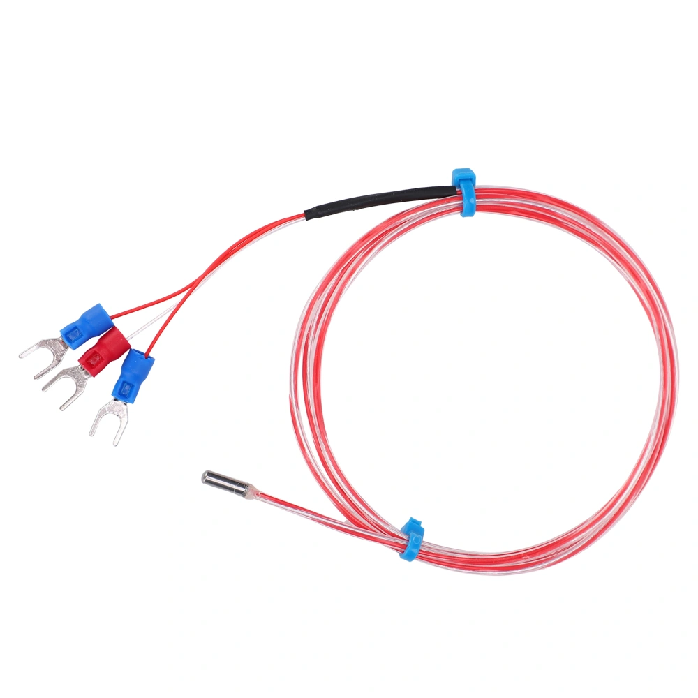 PT100 Waterproof Temperature Sensor 3 X 20mm Thermistor Temperature Probe 50 to +300℃(3m )