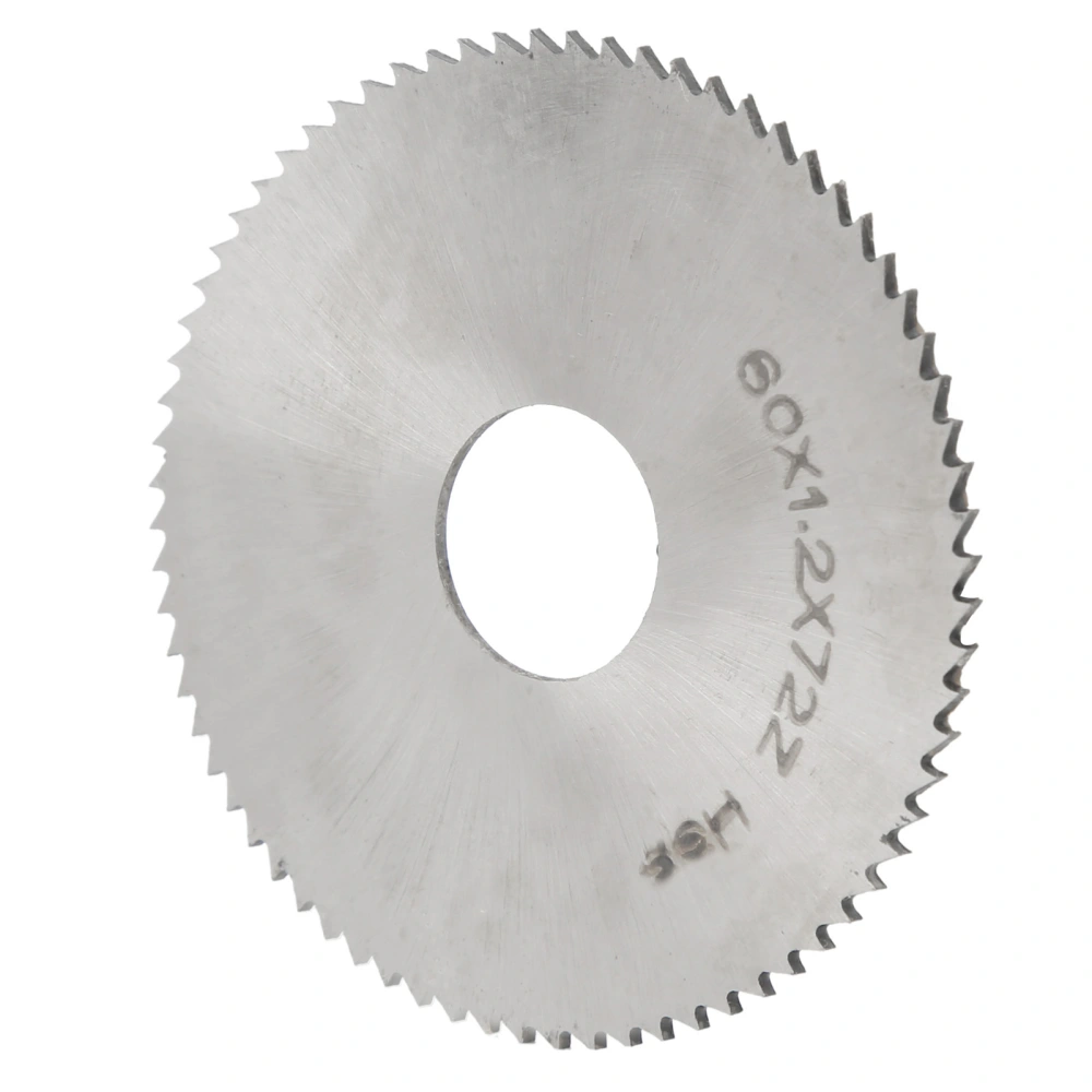 Circular Saw Blade Disc Cutting High Speed Steel Cutter Tool Hardware 60x1‑2 72 Teeth