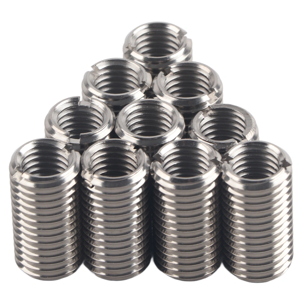 10Pcs Repair Nut Thread Slotting Female M12 and Male M16 Reducing Sleeve Components