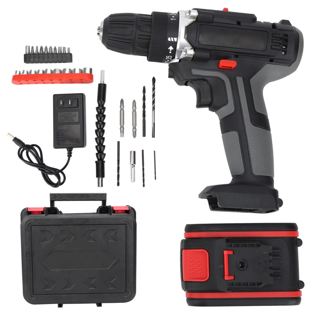 48Vf Hand Electric Drill Lithium Battery Household Screwdriver Power Tool 100V-240V