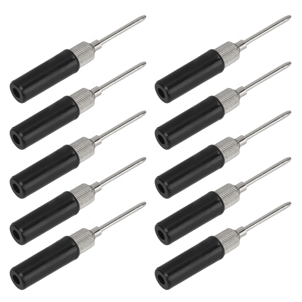 10pcs Test Probe Pins 2mm Insulation Piercing Needle Non Destructive Multimeter Testing Probe for Automotive Diagnostic ToolBlack