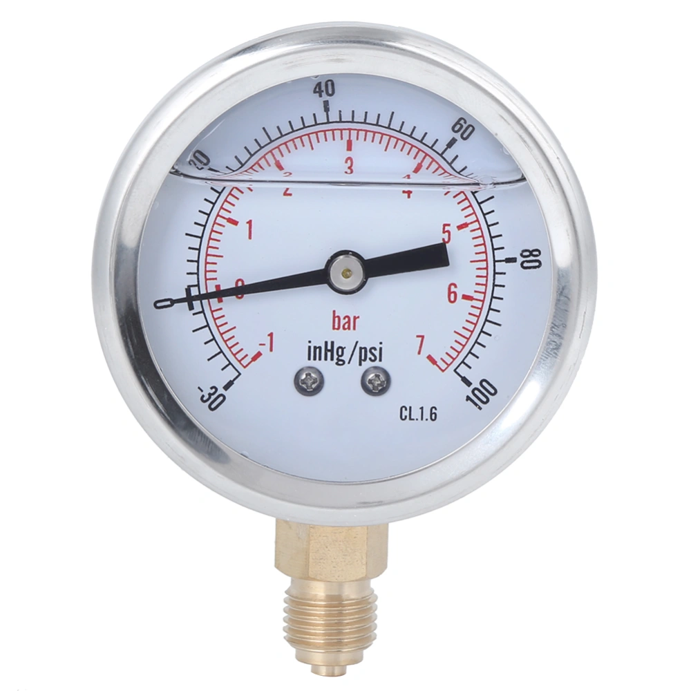 TS PGGZ604-7bar 1/4BSP Y60 Professional Radial Pressure Gauge for Pressure Measurement