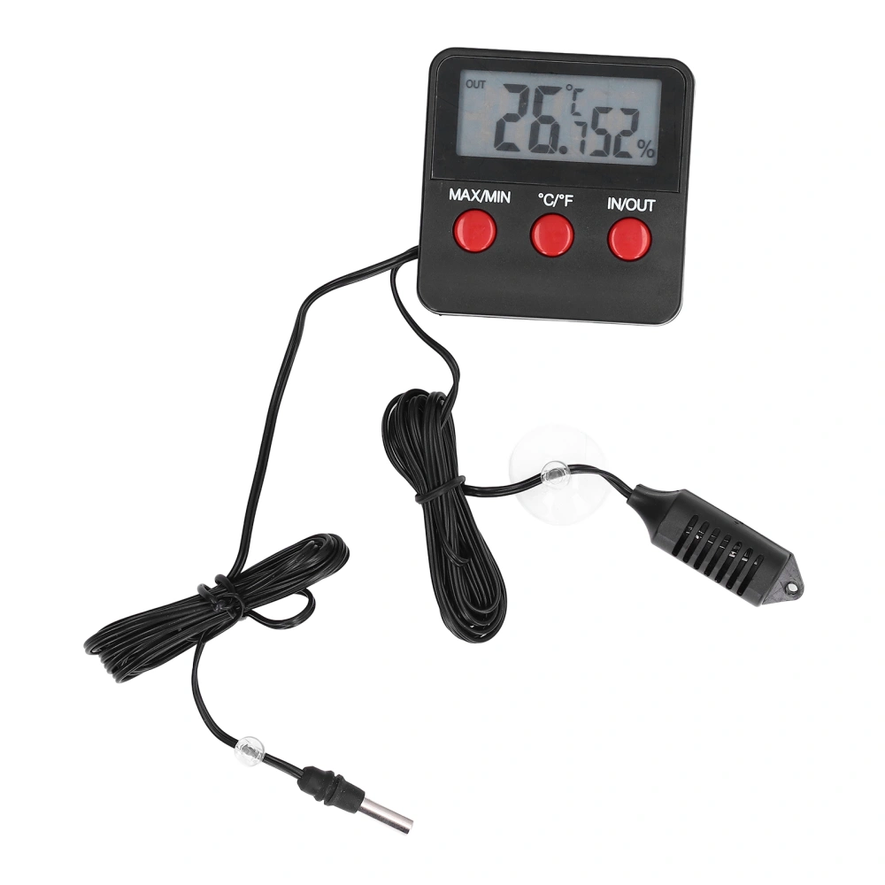 Humidity Temperature Gauge Mini Thermometer Digital Display Temp Sensor Meter Hygrometer DTH‑74